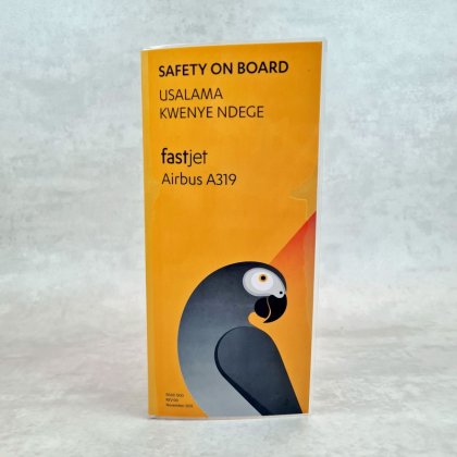 Fastjet  A319 Safety Card