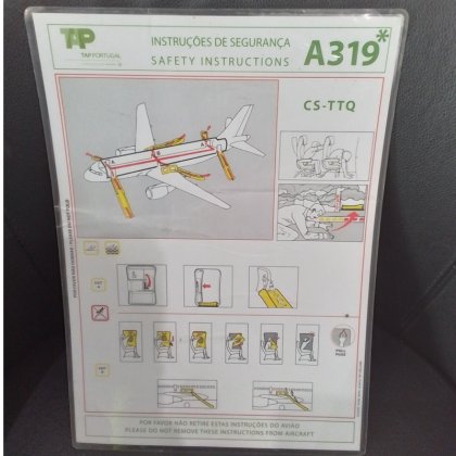 Airbus A319 Tap Portugal safety card