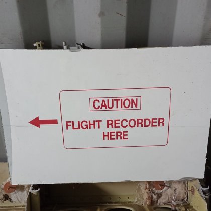 Flight recorder sign